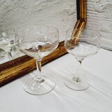 Set of 4 star wine glasses