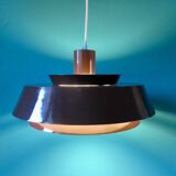 Suspension laqué brun, modèle taklampa par "e.s.horn", danemark 1970
