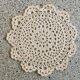 Small vintage round placemat Ø14