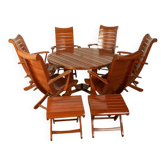 Ensemble de mobilier de jardin des années 1980, Triconfort