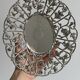 Silver-plated openwork metal stand