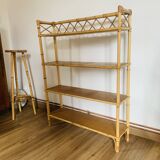 Large rattan shelf