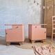 Pretty pair of art deco bedside tables