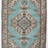 6x9 Teal Green & Brown Persian Rug, 173x270Cm