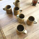 Lot 6 tasses grès