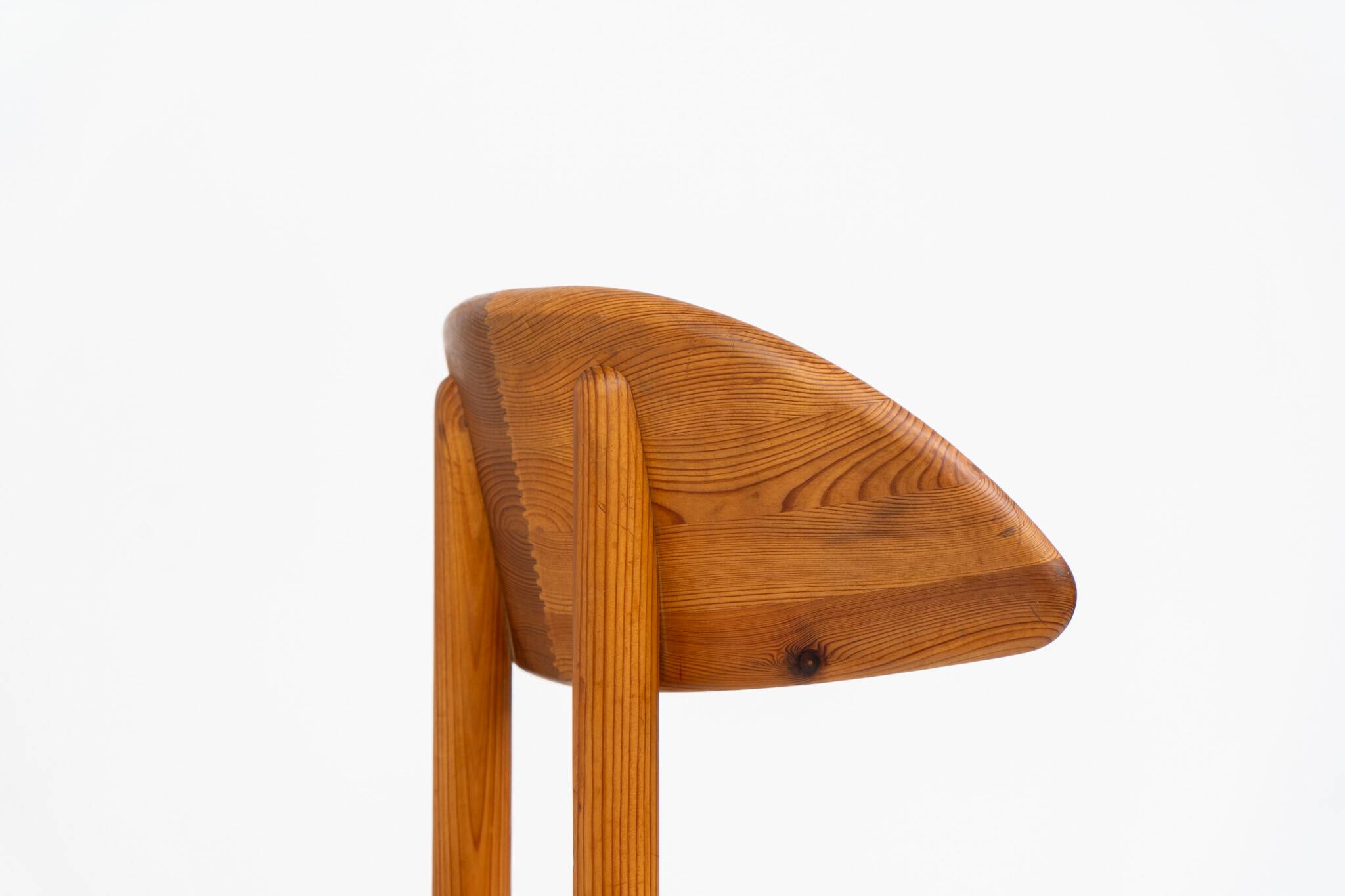 Set of 4 pine chairs by Vamdrup Stolefabrik