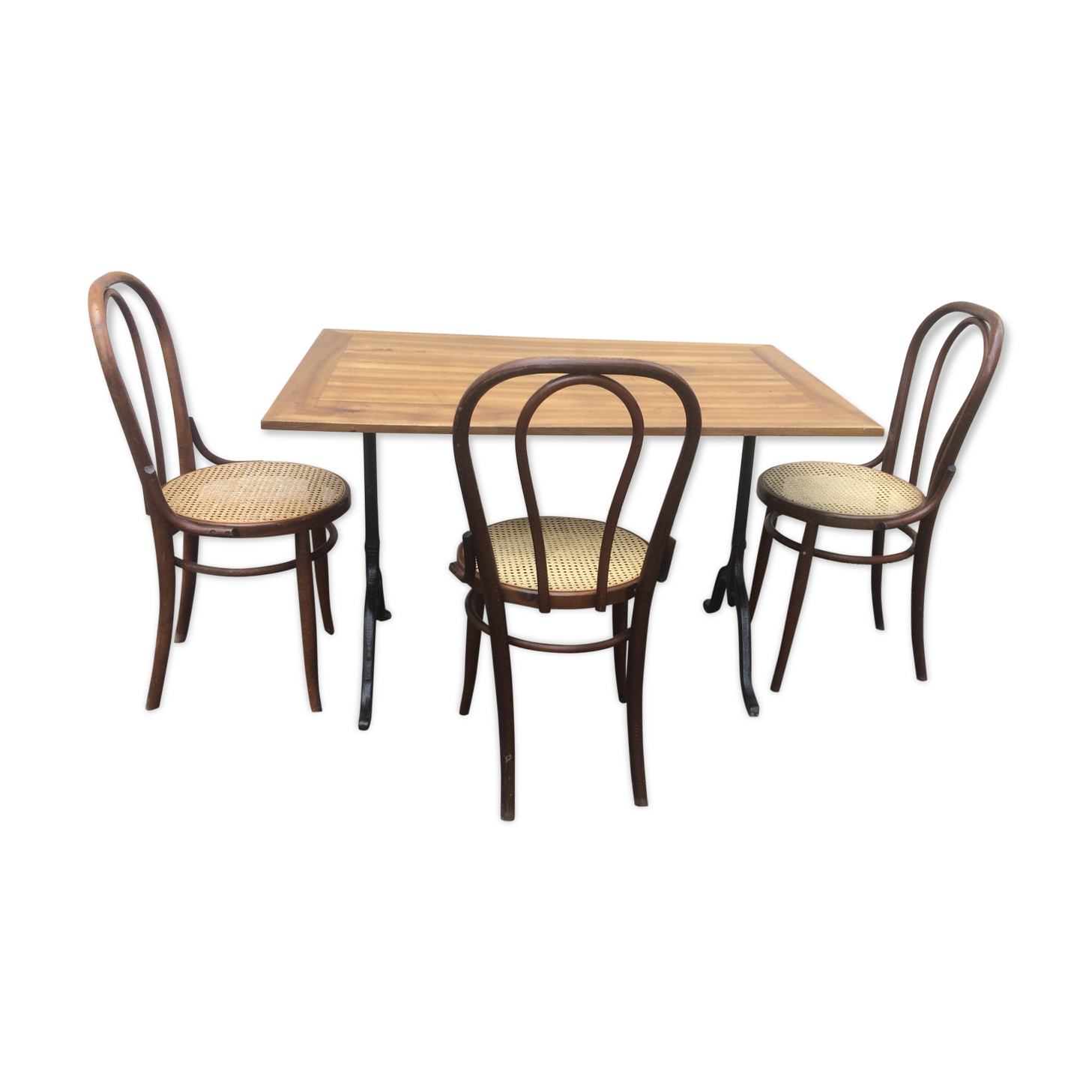 Bistro table and chairs Baumann