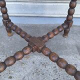 1930s turned wood side table