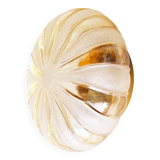 Vintage amber glass wall lamp by Wila Leuchten, Germany 1970's