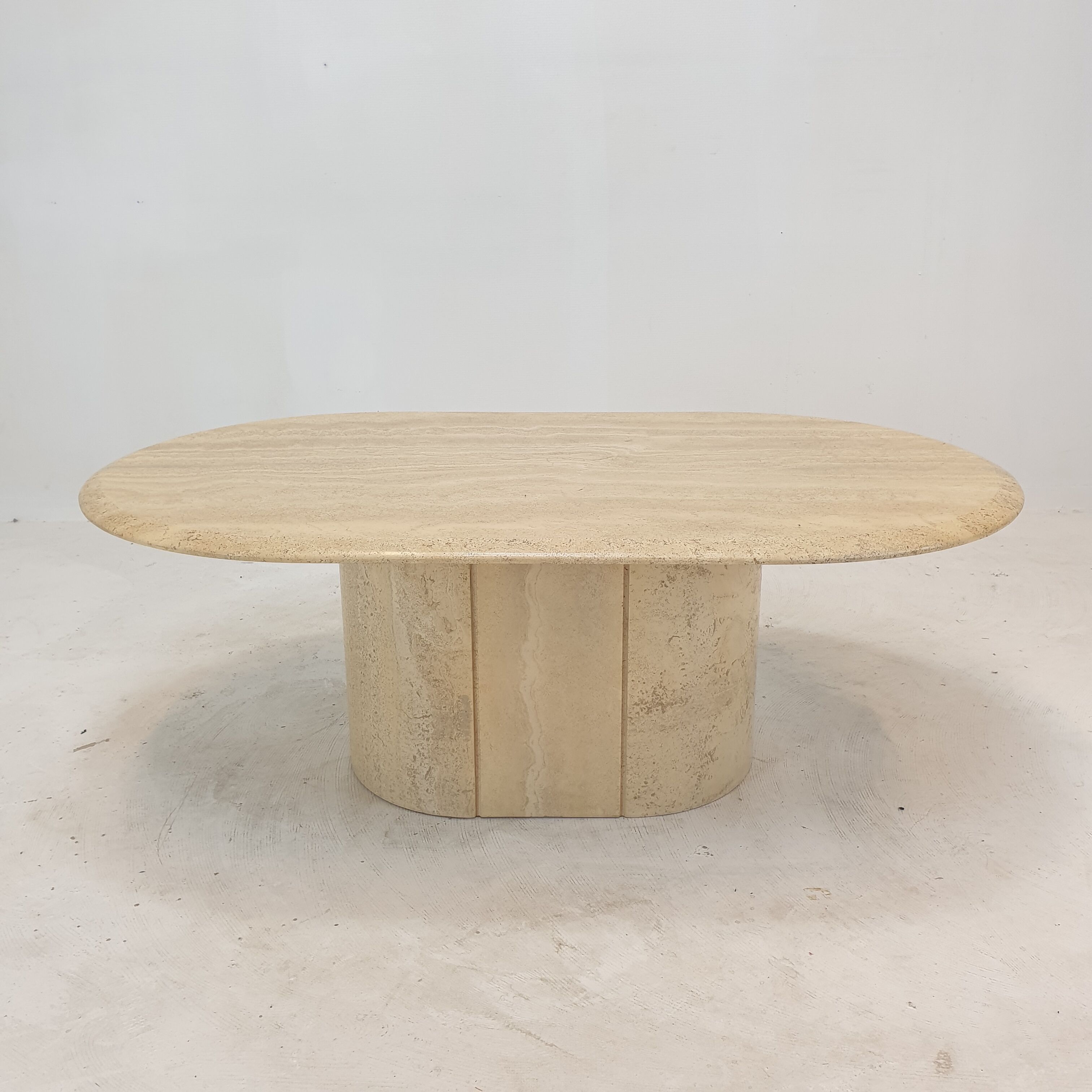 Italian Travertine Coffee Table, 1980's