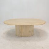 Italian Travertine Coffee Table, 1980's