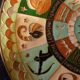 Cloisonné bronze plate from the 1930s. Zodiac signs.