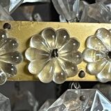 Old brass hot air balloon chandelier with pendants