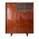 Vintage 1950s wooden secretary cabinet