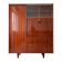 Vintage 1950s wooden secretary cabinet