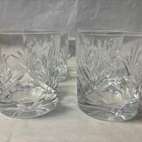 Ensemble de 4 verres à whisky gravés