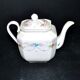 Old Paris porcelain herbal tea pot – hand-painted polychrome decoration, 19th century