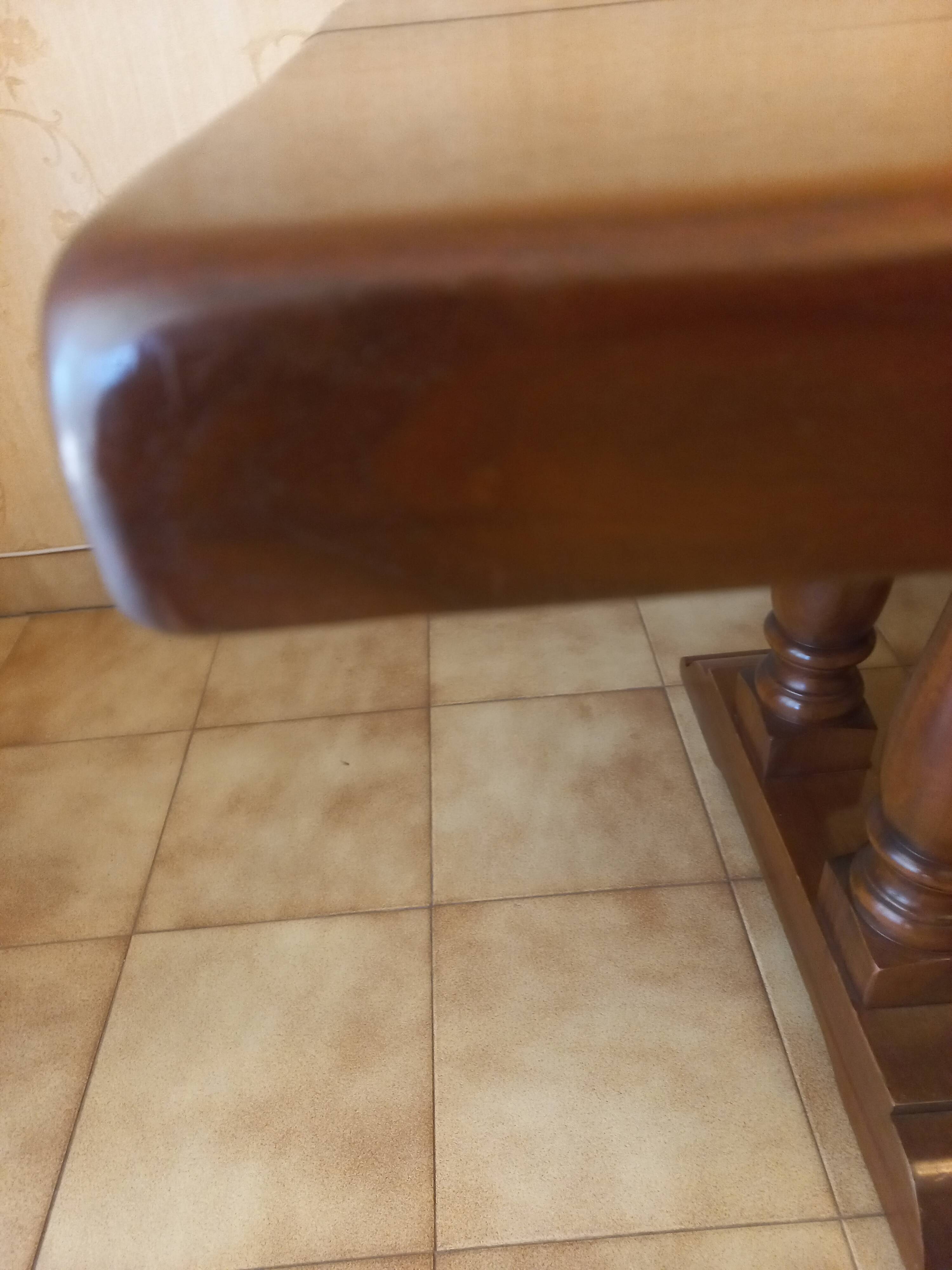 Grande table monastère en noyer français – 220 × 90 cm