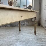 2m walnut drapery farmhouse table