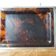 Plateau vintage en lucite imitant l'écaille