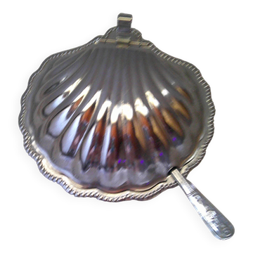 Scallop shell butter dish