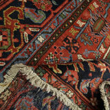 Antique Heriz Handmade Wool Persian Rug 1890- 145x195cm