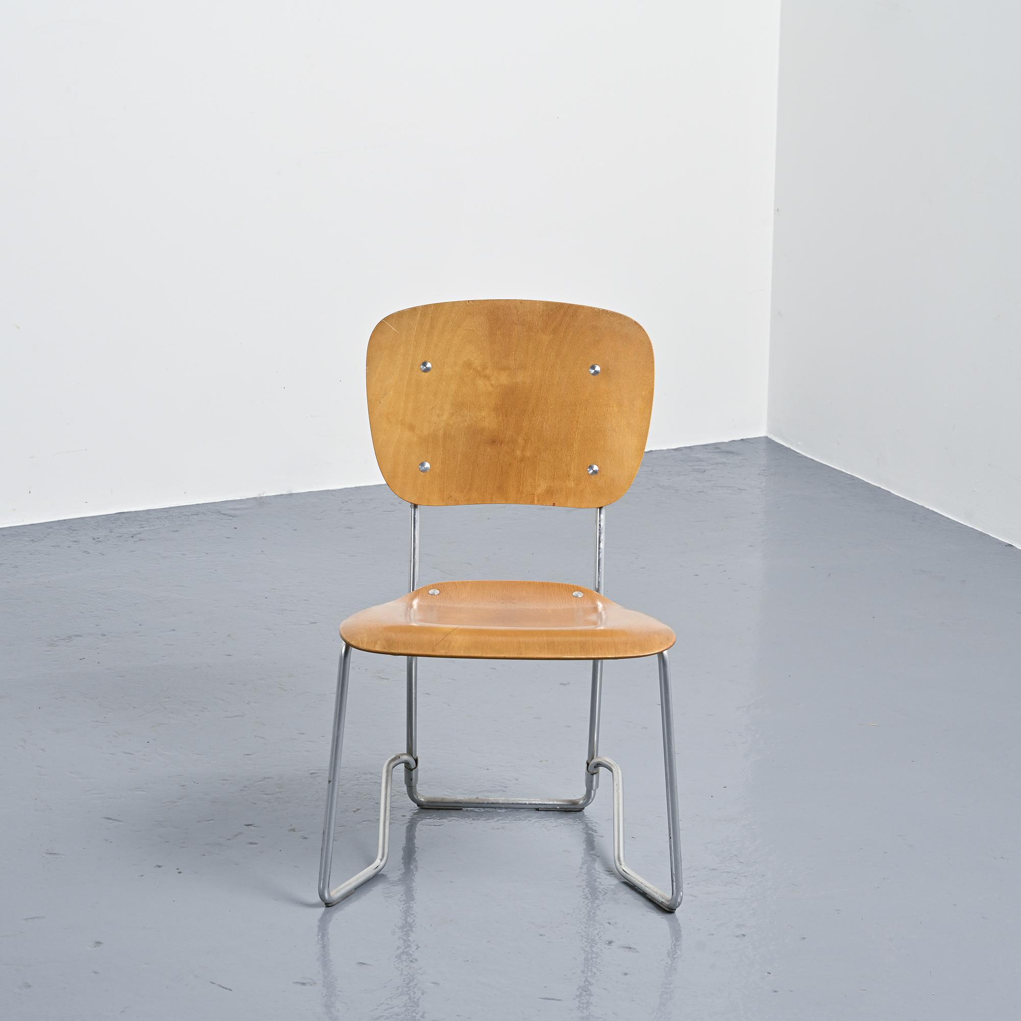 Suite de 6 chaises Alu-Flex par Armin Wirth, vers 1965