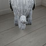 Elephant wicker table