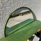 Rattan and green wicker dressing table