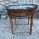 Bouillotte table in blond mahogany, Louis XVI style, 20th century period