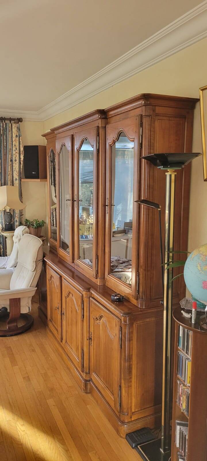 Roche Bobois Cherry Wood Display Cabinet