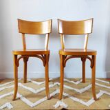 Pair of Baumann bistro chairs