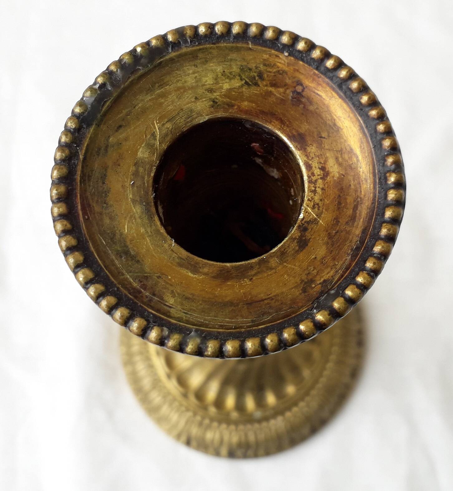 Pair of bronze candlesticks