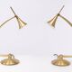 Holtkotter Brass Halogen Table lamps 1980s Germany