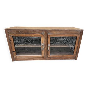 Buffet - glass TV cabinet in Burmese teak