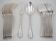 12 dessert spoons, 24 pieces in silver-plated metal Christofle Rubans