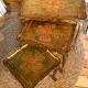 Florentine pull-out tables, 50s/60s