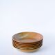 Lot de 6 assiettes creuses en grès, 1970 - 19 cm