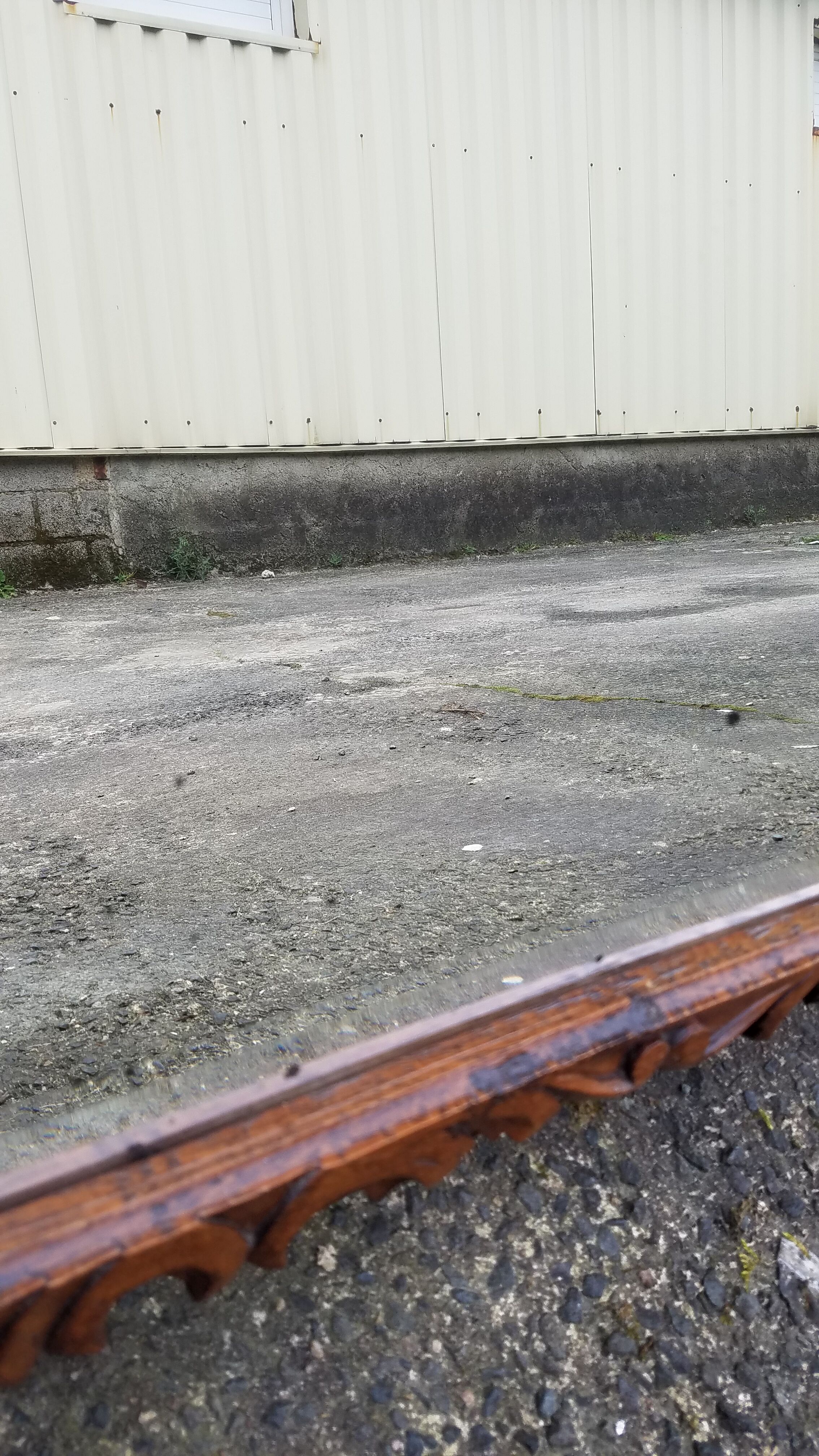 Mirror bevelled wooden frame - 93x75cm