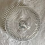 Cloche à gâteau en verre moulé