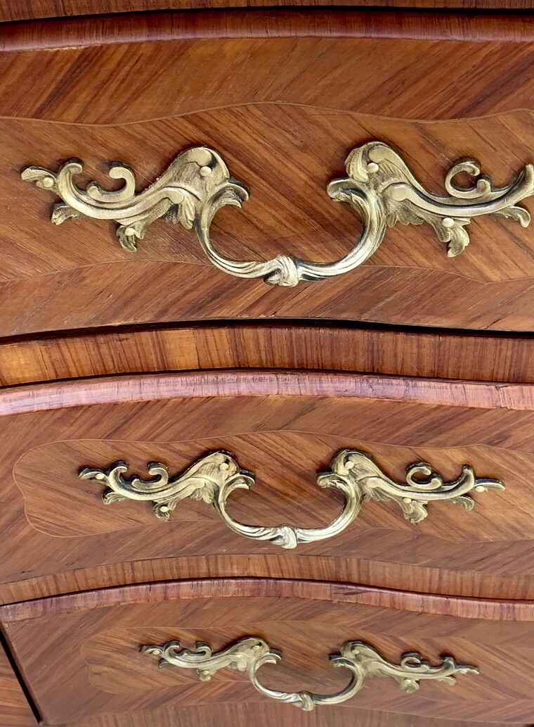 Commode style Louis XV bois de rose