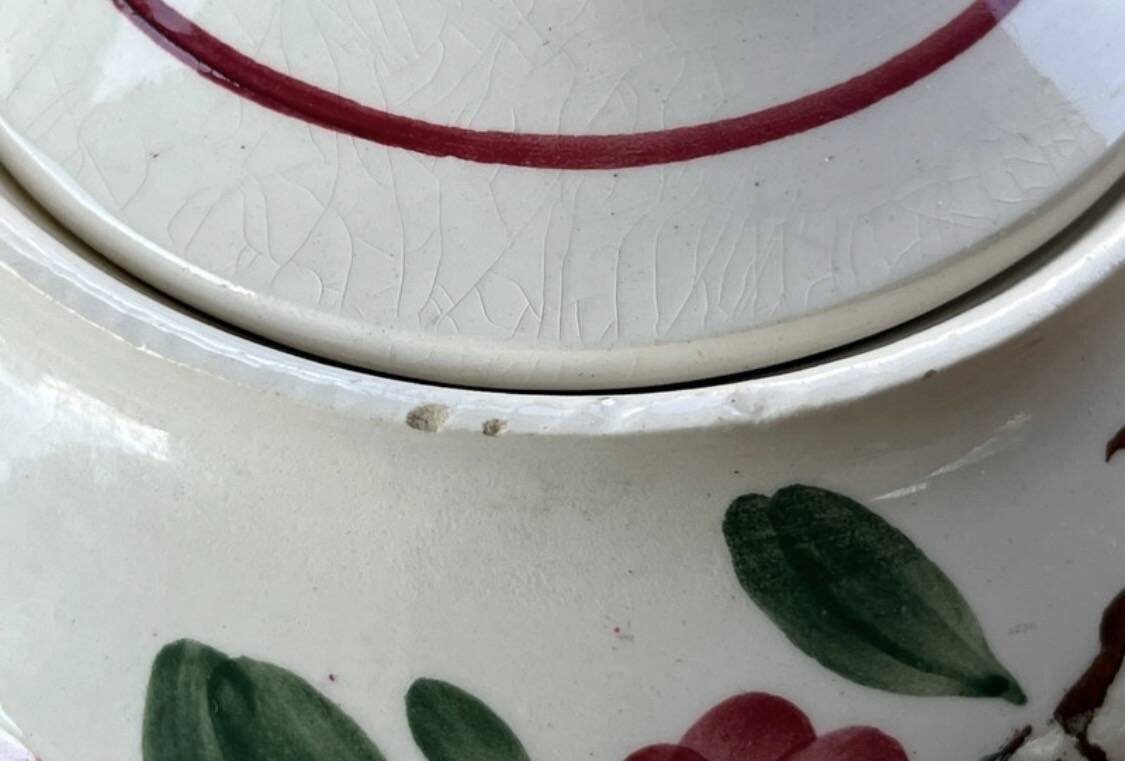 Sarreguemines earthenware teapot
