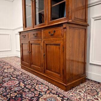 Classic English Eichholtz bookcase buffet cabinet