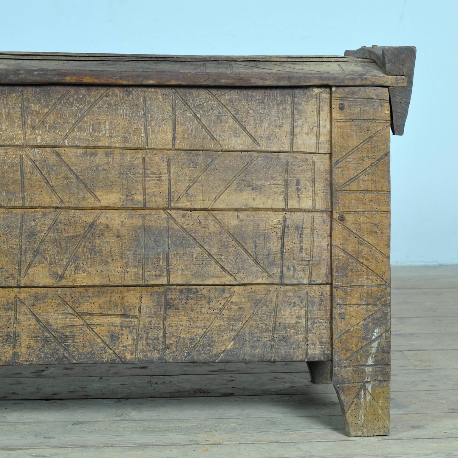 Antique shepherd’s chest, 1850s