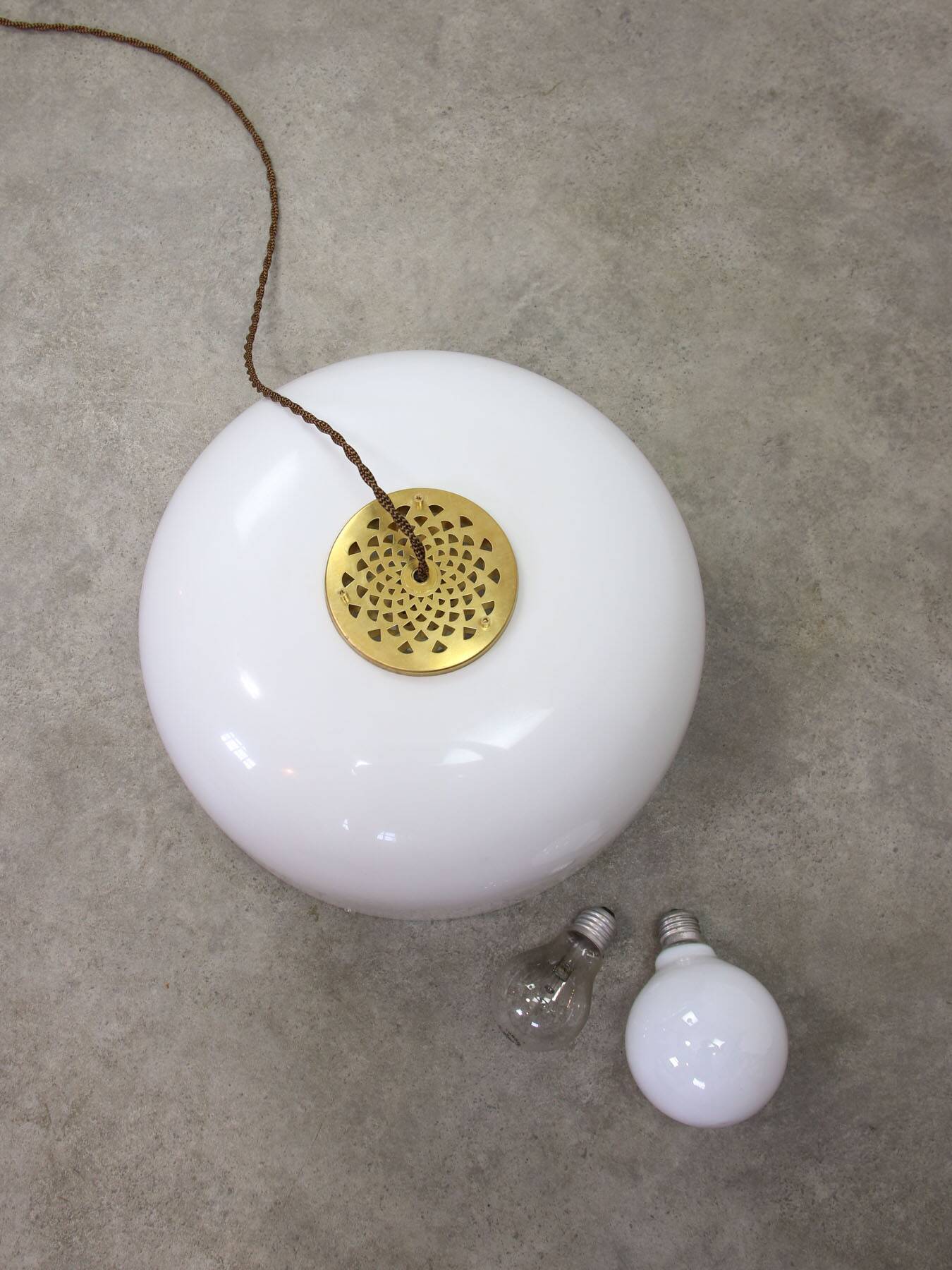 Space Age Medusa by Luigi Massoni for Guzzini in Brass, 1970s