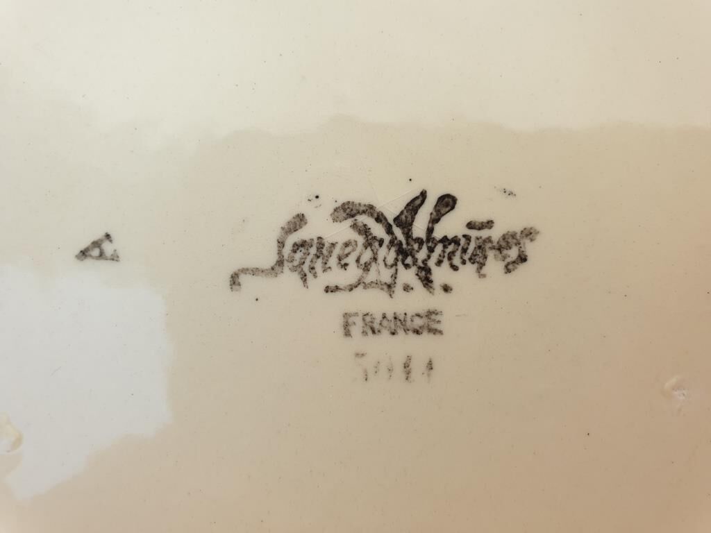 Vegetable, soup bowl, art deco salad bowl sarreguemines