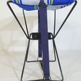 Vintage 190s folding camping stool with clutch