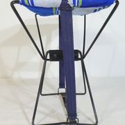 Vintage 190s folding camping stool with clutch