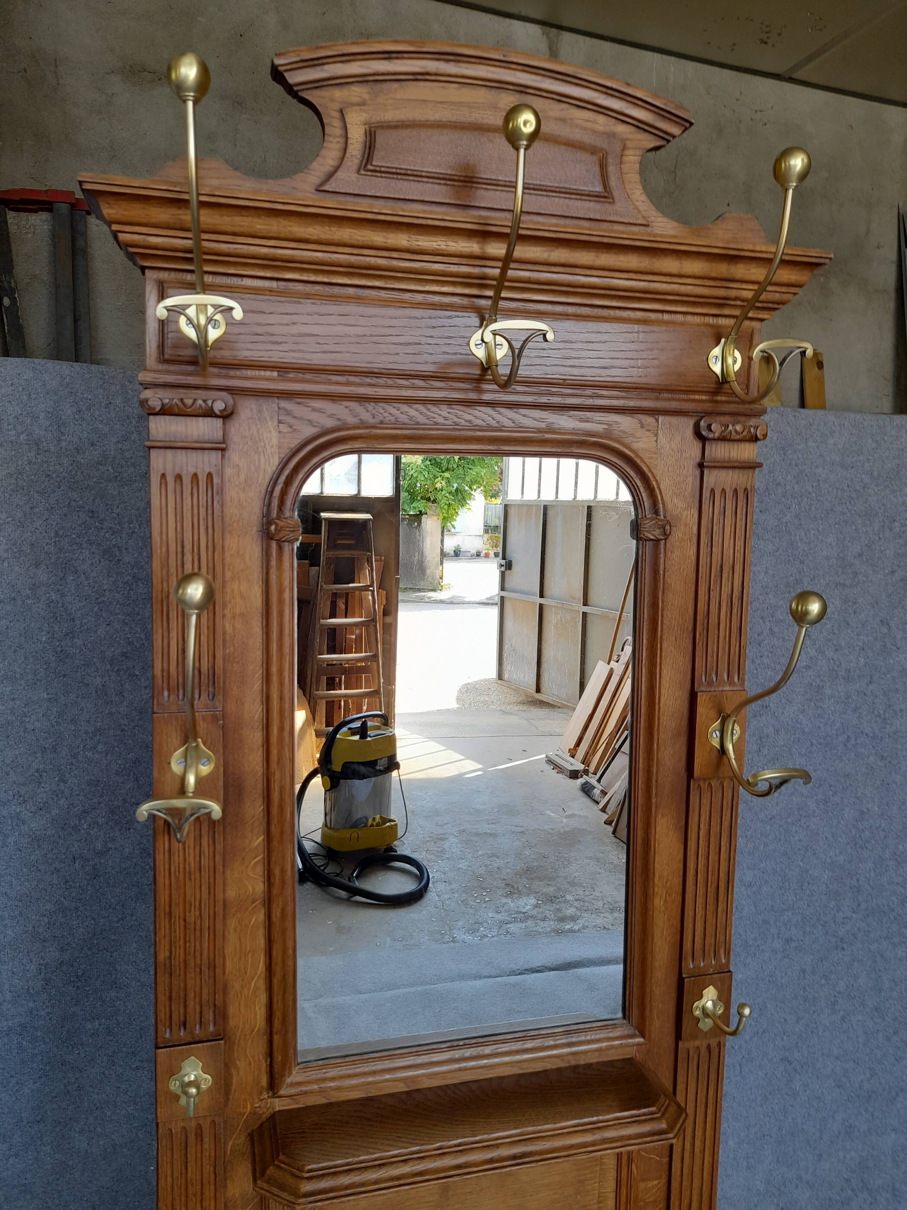 Old coat rack wardrobe