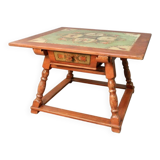 19th-century painted wooden changing table